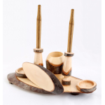 Houten pennenhouder inclusief 2 pennen